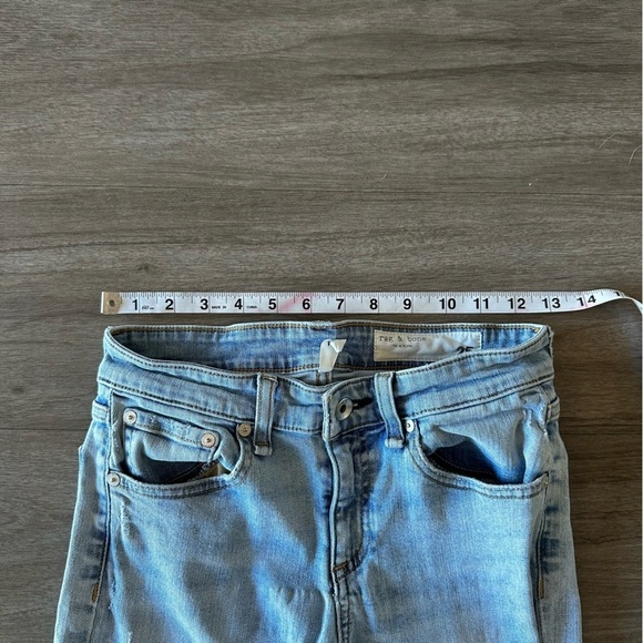 Rag & Bone Womens Cate Mid Rise Ankle Skinny Jeans In Thunderbird Blue - Picture 16 of 16